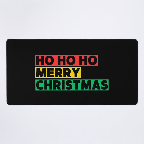 Item preview, Ho Ho Ho Merry Christmas Red Yellow Green Stripes Clear Letters designed and sold by GFamilyC.