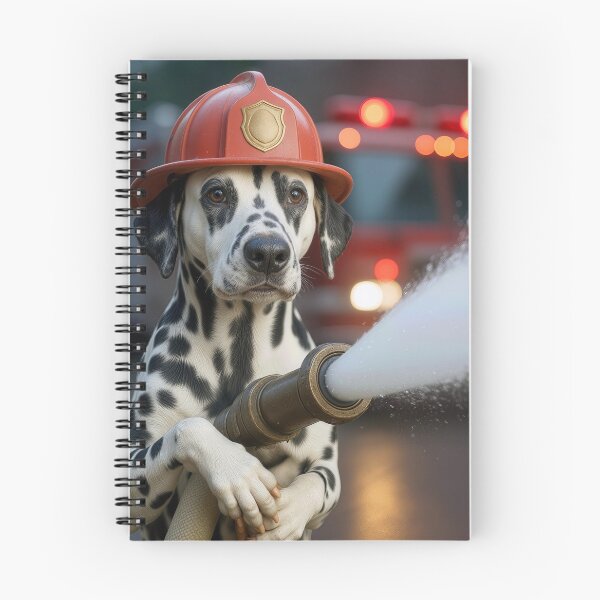 Item preview, Dalmatian Dog Holding a Fire Hose designed and sold by Maria Dryfhout.