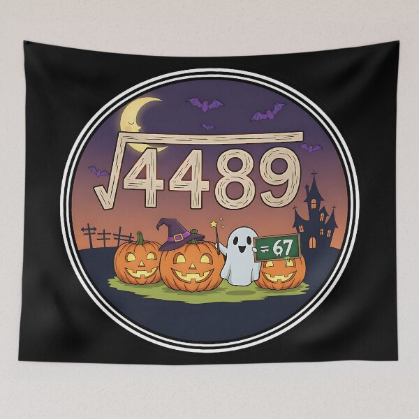 Item preview, 4489 Halloween math spooky humor design designed and sold by ArtDesignTp.