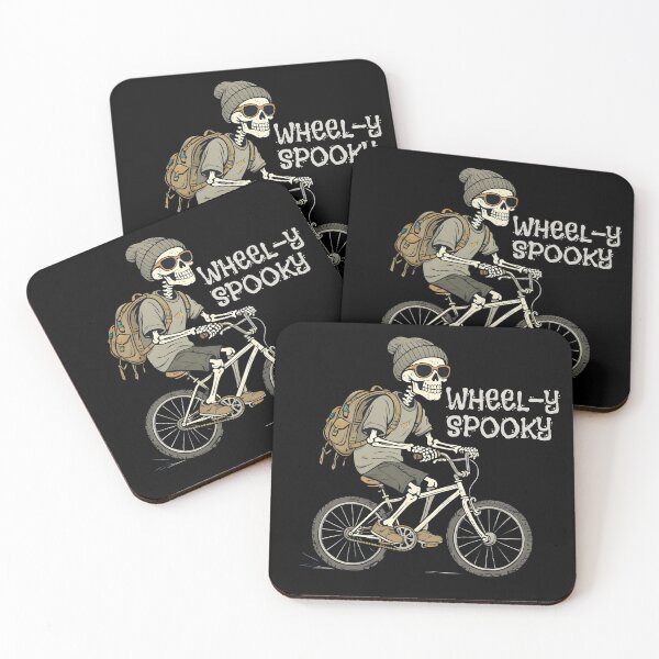 Item preview, Wheel-y Spooky Skeleton Riding Bicycle Halloween | Bike Rider Autumn Vibes Design designed and sold by petpuppymania.