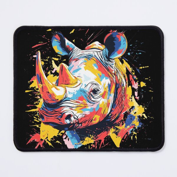 Item preview, Colorful Rhino – Origami-Style Animal Art | Paint Splash Wildlife Design T-Shirt designed and sold by OrigAnimal.