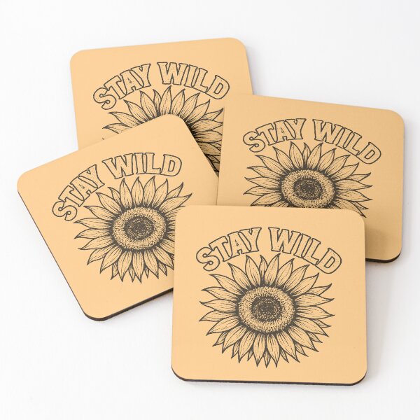 Item preview, Stay Wild Sunflower Vintage Botanical Graphic designed and sold by tronictees.