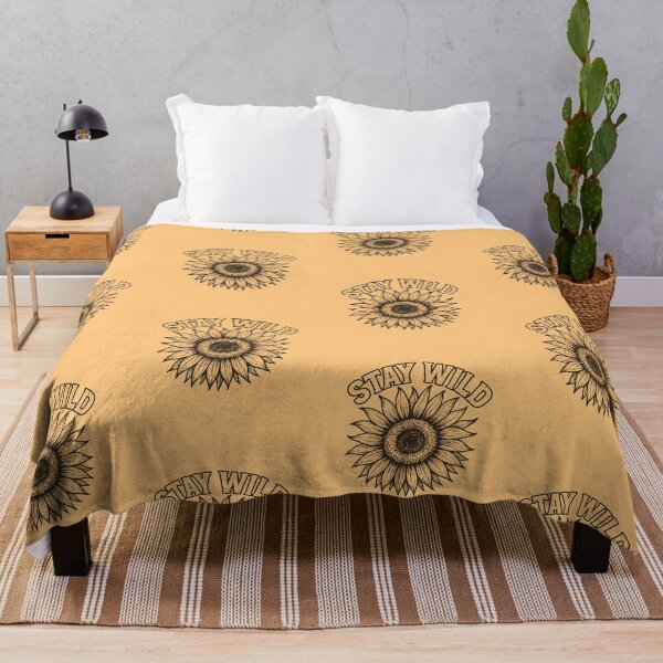 Item preview, Stay Wild Sunflower Vintage Botanical Graphic designed and sold by tronictees.