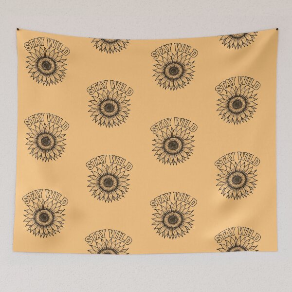 Item preview, Stay Wild Sunflower Vintage Botanical Graphic designed and sold by tronictees.