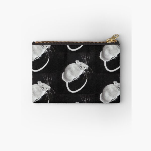 Item preview, Little Grey Mouse on Black, Realistic Pencil Drawing, Critter, Rodent, Art designed and sold by JoyfulWhimsy.