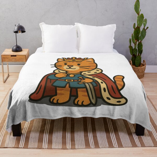 Item preview, Majestic King Cat with Crown and Cape designed and sold by PierrelyHO.