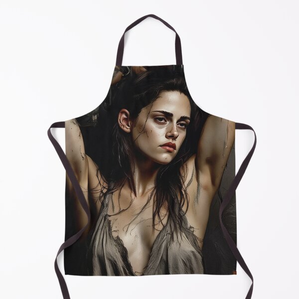 Item preview, Woman in a dungeon with her arms chained above her head vintage Expressionist painting art designed and sold by Vintage Designs +.