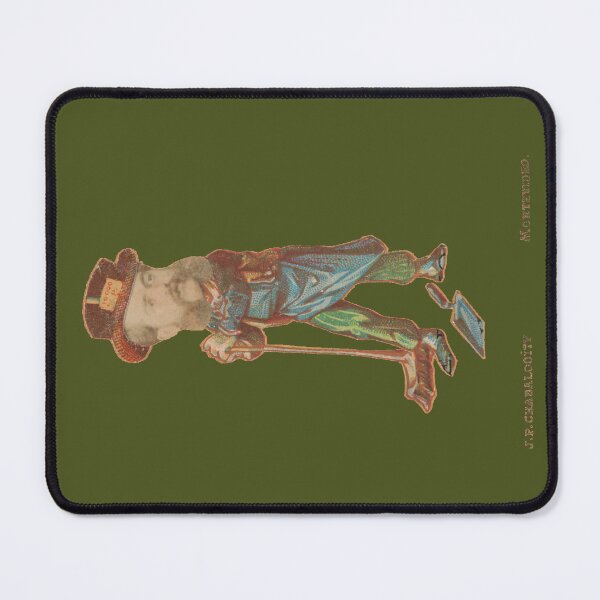 Item preview, Man with Broom and Dustpank - Juan Pedro Chabalgoit army green designed and sold by citimonster.