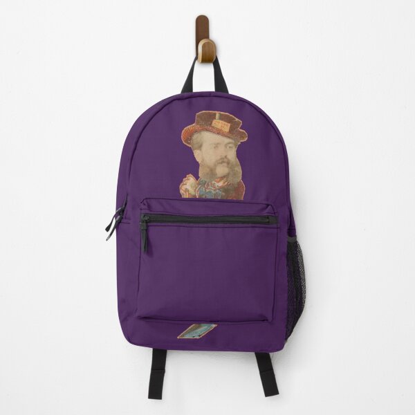 Item preview, Man with Broom and Dustpank - Juan Pedro Chabalgoit vintage purple designed and sold by citimonster.
