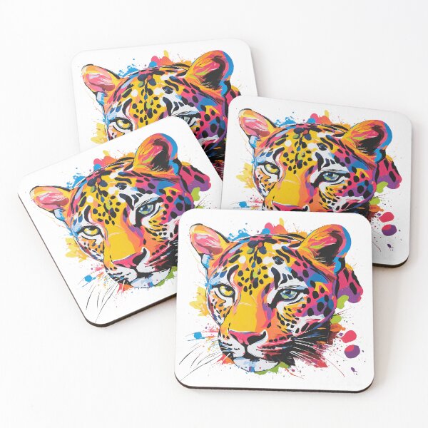 Item preview, Colorful Jaguar – Origami-Style Animal Art | Paint Splash Wildlife Design T-Shirt designed and sold by OrigAnimal.