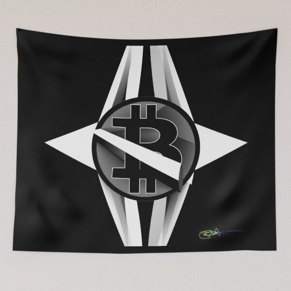 Item preview, Bitcoin Symmetry Core – Black & White Optical Design designed and sold by Benito Del Ray.