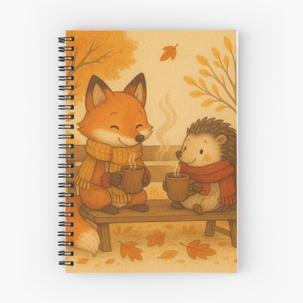 Artikelvorschau, Herbstfreunde – Fuchs und Igel teilen Kakao entworfen und verkauft von CanvasFox.