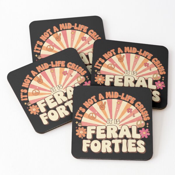 Item preview, Its not a mid life crisis it is feral forties retro funny quote designed and sold by ArtDesignTp.