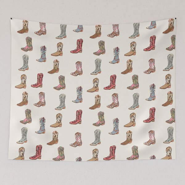 Artikelvorschau, Cowgirl-Stiefel-Muster, Cowboy-Stiefel-Druck entworfen und verkauft von Marina Oliveira Studio.
