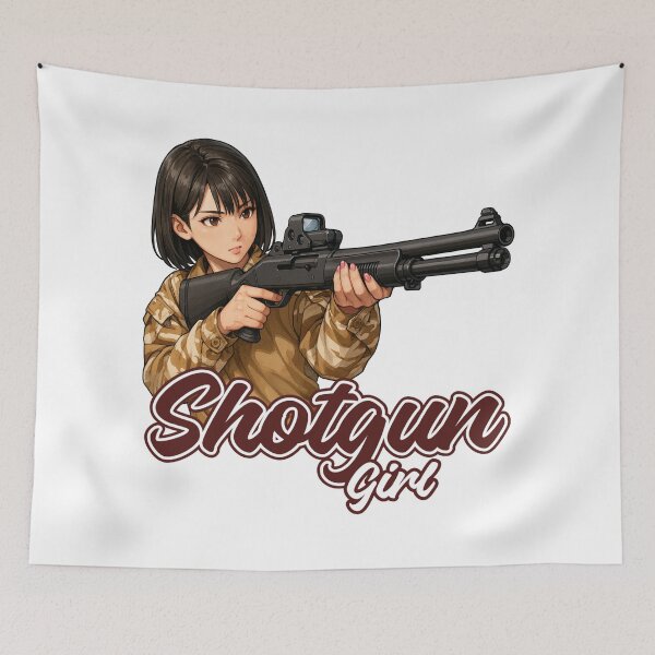 Item preview, Shotgun Girl – Beauty with Firepower designed and sold by RAWLIFEGRAPHIC.