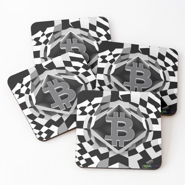 Item preview, Bitcoin Matrix Design – Abstract Op Art Network designed and sold by Benito Del Ray.