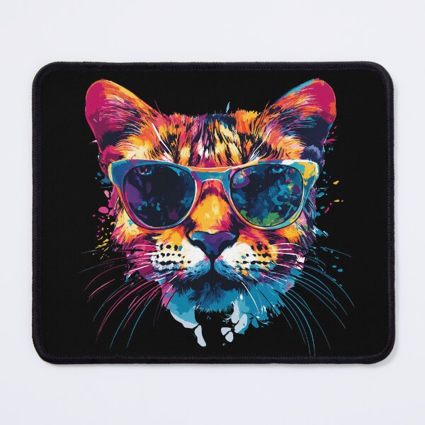 Item preview, Colorful Cool Cat – Origami-Style Animal Art | Paint Splash Wildlife Design T-Shirt designed and sold by OrigAnimal.