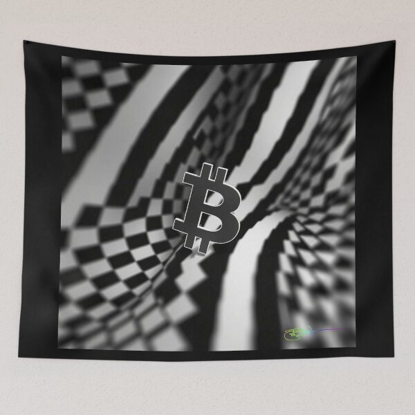 Item preview, Bitcoin Illusion Vortex – Modern Op Art Motion designed and sold by Benito Del Ray.