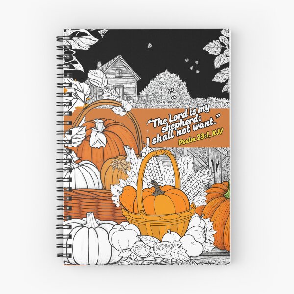 Item preview, Prayer Notebook, Daily Prayer Journal for Women, Fall Prayer Journal, Bible Study Notebook for Christian Women with Bible Verse designed and sold by TradingTeesKids.