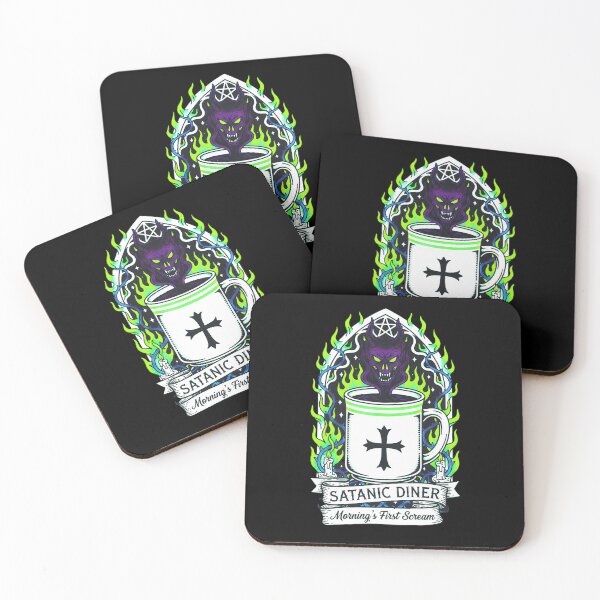 Item preview, Satanic Diner Coffee Morning's First Scream designed and sold by CoffinsArt.