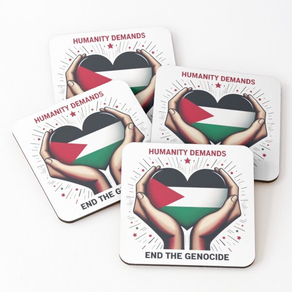Item preview, Humanity Demands: End the Genocide — Hands Holding Palestinian Heart designed and sold by EpiphanyArt28.