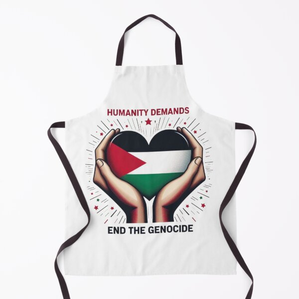 Item preview, Humanity Demands: End the Genocide — Hands Holding Palestinian Heart designed and sold by EpiphanyArt28.