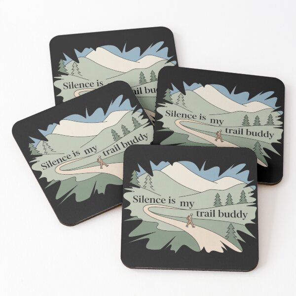 Item preview, Silence Is My Trail Buddy – Minimalist Hiking Design designed and sold by CrunchyGoats.
