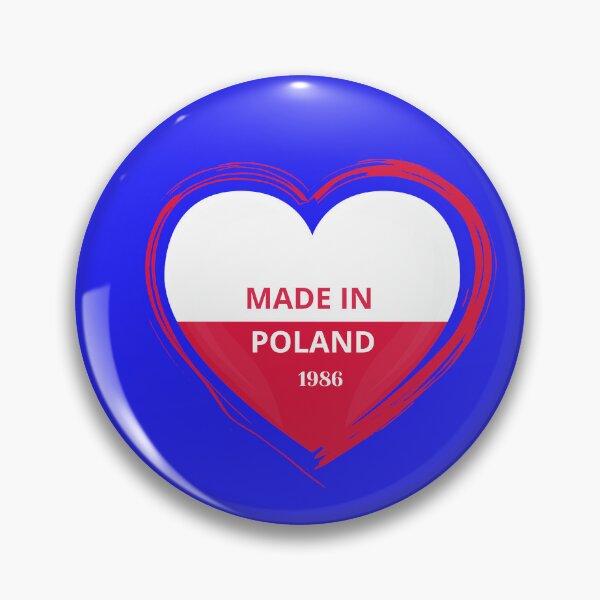 Item preview, Made in Poland 1986 – Polish Pride Heart Design designed and sold by JolantaCzop.