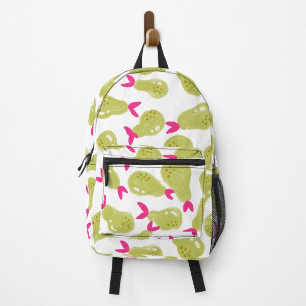 Item preview, Green Fresh Pears with Pink Leaves Pattern designed and sold by Farissa Designs.