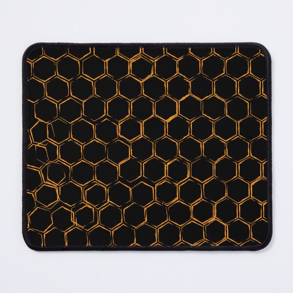 Item preview, Gold Honeycomb on Black Background designed and sold by PlagueTSH.