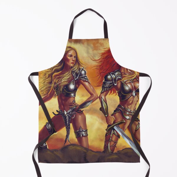 Item preview, Two warrior women fantasy art designed and sold by Vintage Designs +.