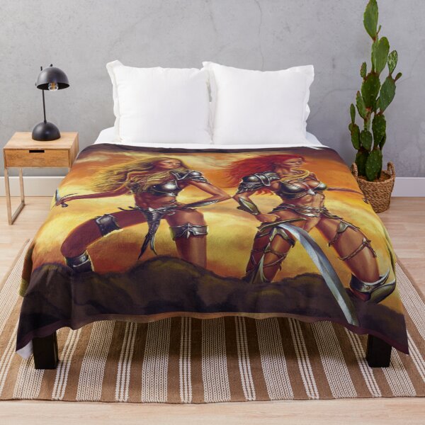 Item preview, Two warrior women fantasy art designed and sold by Vintage Designs +.