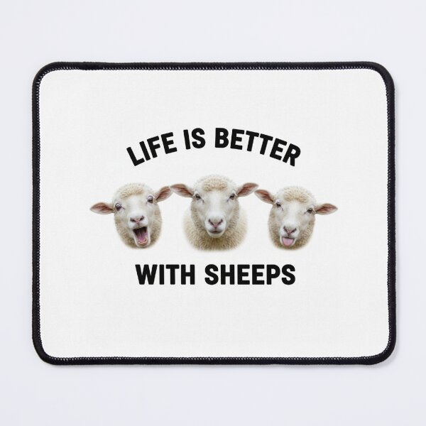 Item preview, Sheep life is better funny meme memes gag novelty designed and sold by CheeseBlueprint.