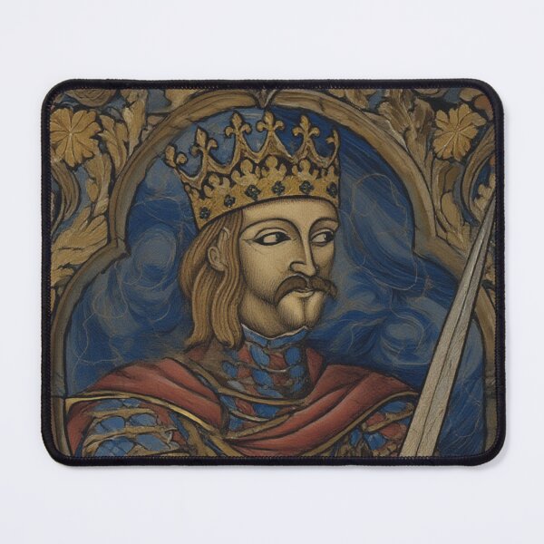 Item preview, Medieval style portrait of King Arthur of Camelot from the Arthurian Legends designed and sold by Vintage Designs +.