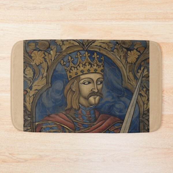 Item preview, Medieval style portrait of  King Arthur of Camelot from the Arthurian Legends designed and sold by Vintage Designs +.