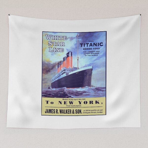 Item preview, Vintage poster for White Star Liner Titanic designed and sold by Random Railways.