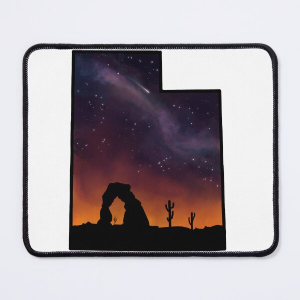 Item preview, Utah Night Sky Silhouette | Utah Galaxy Art designed and sold by Tinywingscreate.