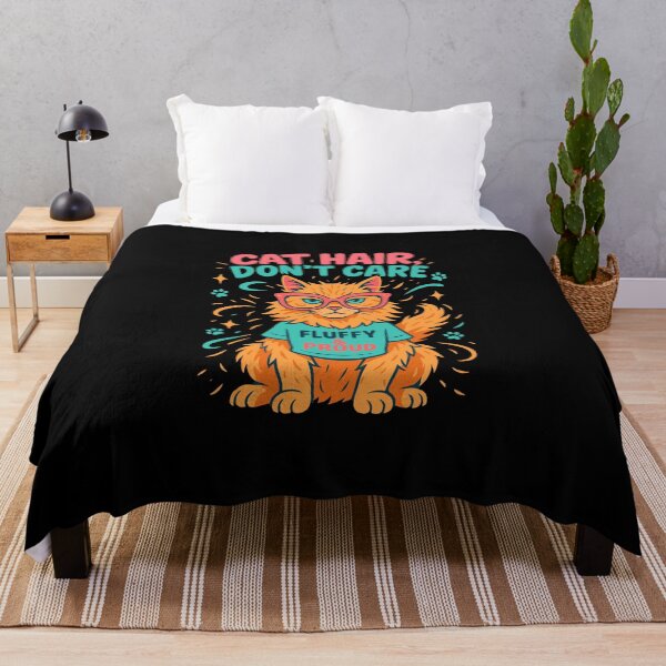Item preview, Purrfectly Messy Cat Tee – “Cat Hair, Don’t Care designed and sold by WhiskerlyGfx.