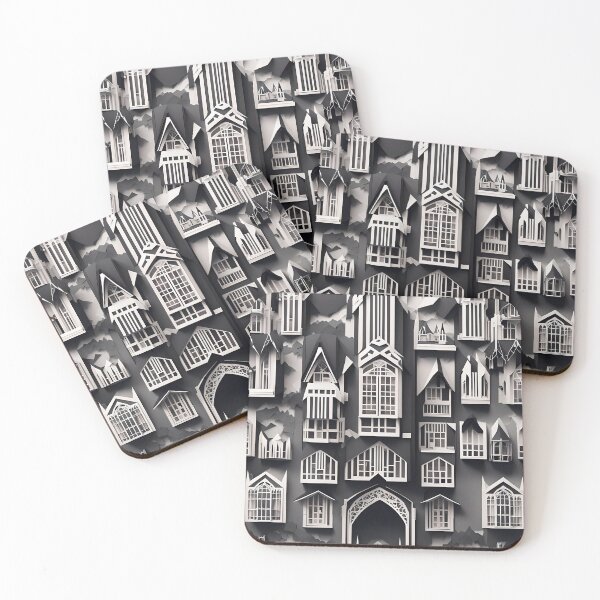 Item preview, Origami Art - Whispers of the Past: A Gothic Elegance Mansion designed and sold by ArtfulFolds.