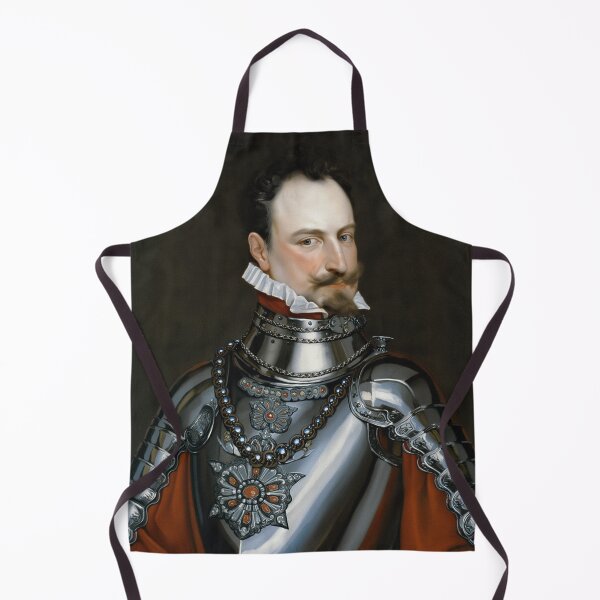 Item preview, Vintage Renaissance era painting of Royal Gentleman in Ruff collar designed and sold by Vintage Designs +.