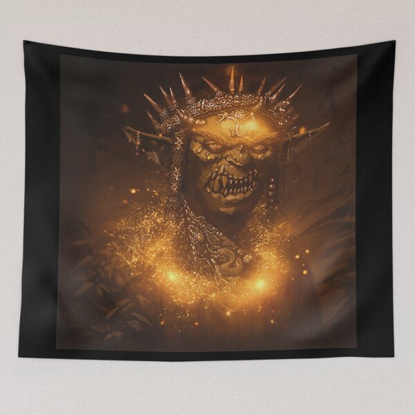 Item preview, King of the Orcs painting designed and sold by Vintage Designs +.