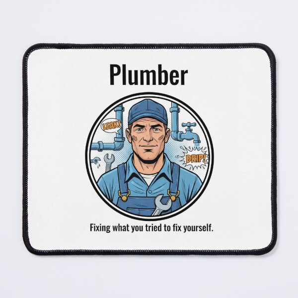 Item preview, Plumber job occupation thank you appreciation birthday funny meme designed and sold by CheeseBlueprint.