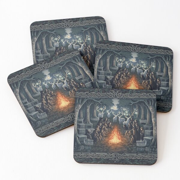 Item preview, Convergence of the Druids beautiful fresco after William Morris designed and sold by Vintage Designs +.