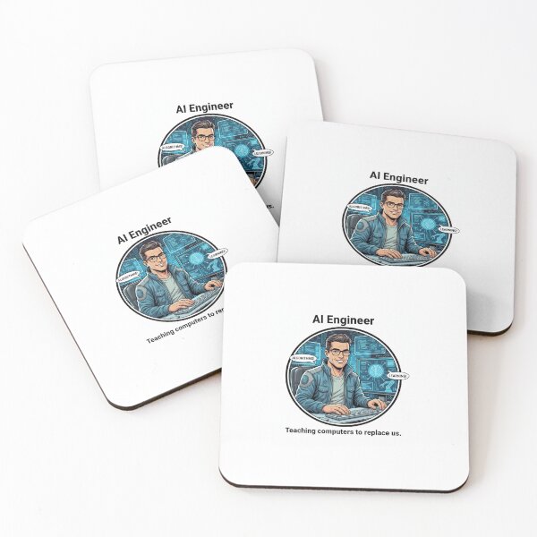 Item preview, AI Engineer job occupation thank you appreciation birthday funny meme designed and sold by CheeseBlueprint.