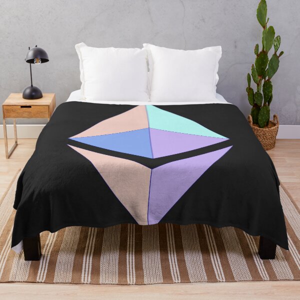 Item preview, Ethereum Icon Geometric Pastel designed and sold by LouLabeau.