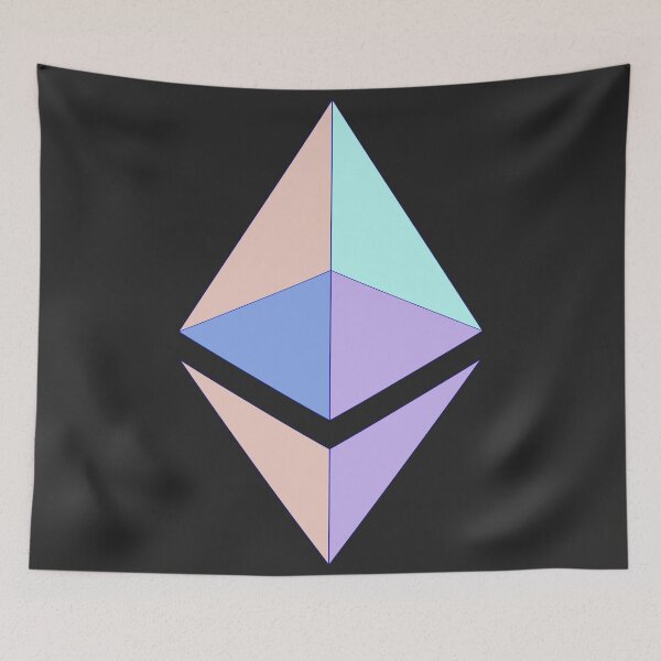 Item preview, Ethereum Icon Geometric Pastel designed and sold by LouLabeau.
