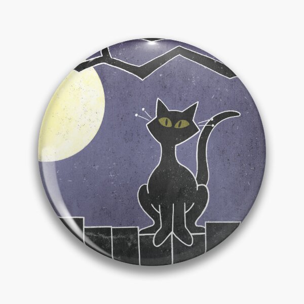Item preview, Black Cat Under The Full Moon  designed and sold by BeckyLCartoons.