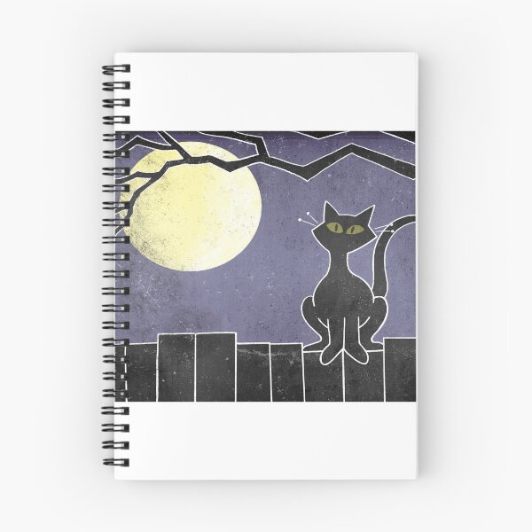 Item preview, Black Cat Under The Full Moon  designed and sold by BeckyLCartoons.