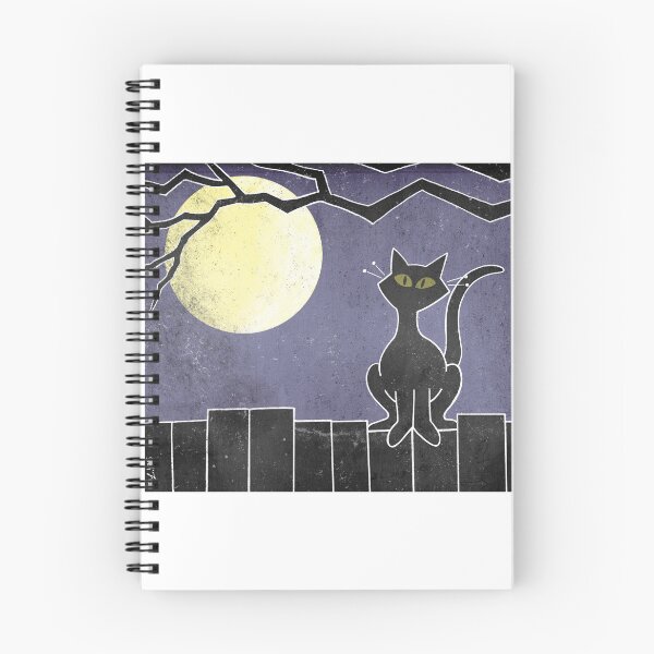 Item preview, Black Cat Under The Full Moon  designed and sold by BeckyLCartoons.