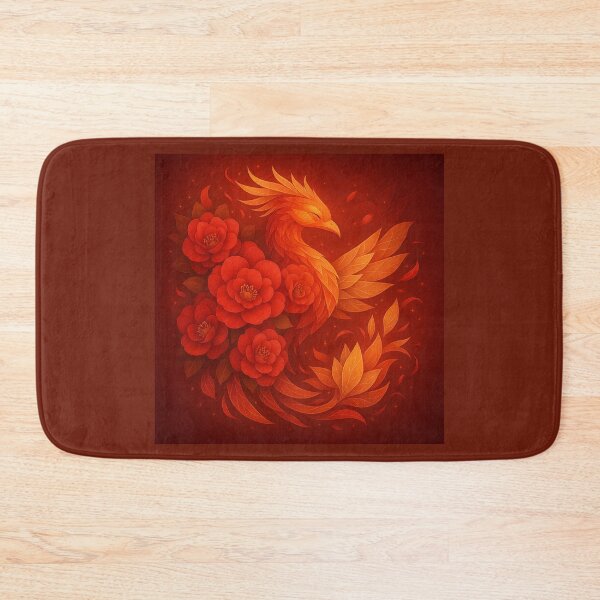 Item preview, Phoenix of Camellias – Eternal Bloom designed and sold by GeoWild Designs.